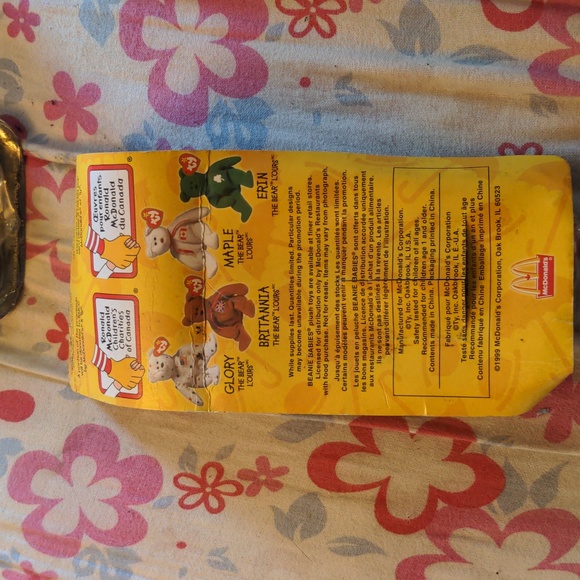 1999 Mc Donalds Bear Ty Brittannia The Bear Sealed - Picture 6 of 10